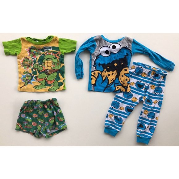 Other - Toddler TMNT & Cookie Monster pajamas